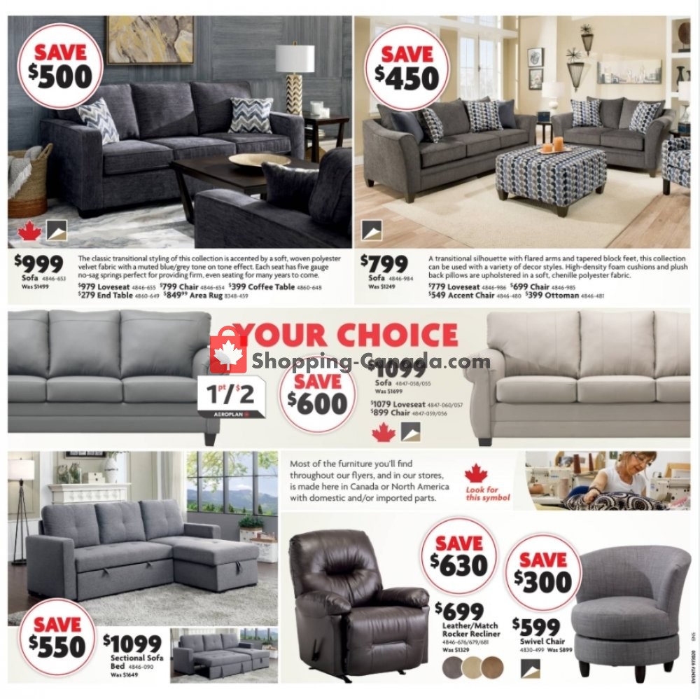 Home Furniture Canada, flyer (Boxing Week Sale West) December 17 January 3, 2021