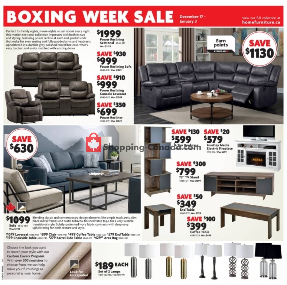Home Furniture flyer from Thursday December 17, 2020 to Sunday January 3, 2021 - page 3