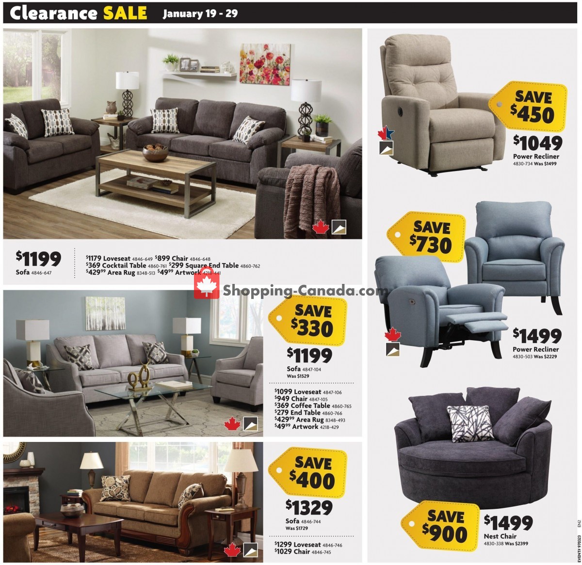 Home Furniture flyer from Thursday January 19, 2023 to Sunday January 29, 2023 - page 2