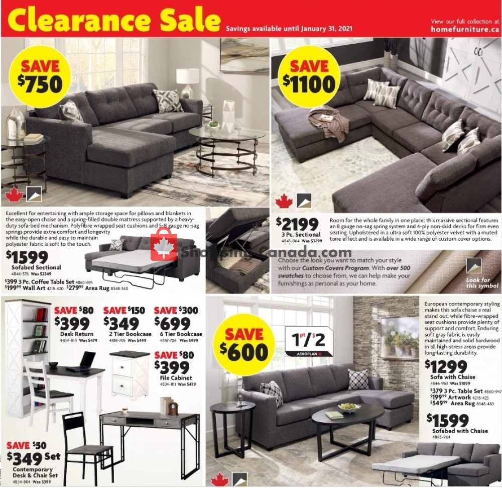 Home Furniture flyer from Thursday January 21, 2021 to Sunday January 31, 2021 - page 3