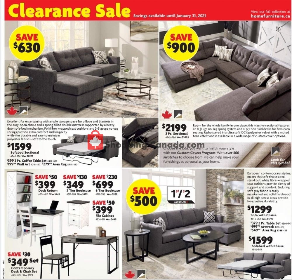 Home Furniture flyer from Thursday January 21, 2021 to Sunday January 31, 2021 - page 3