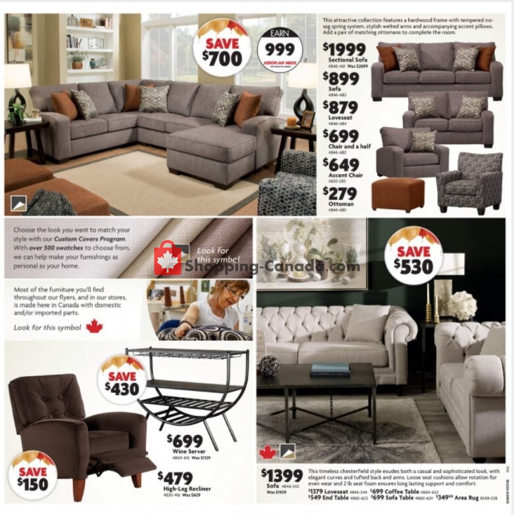 Home Furniture Canada, flyer (Extra Big Savings Atlantic) October