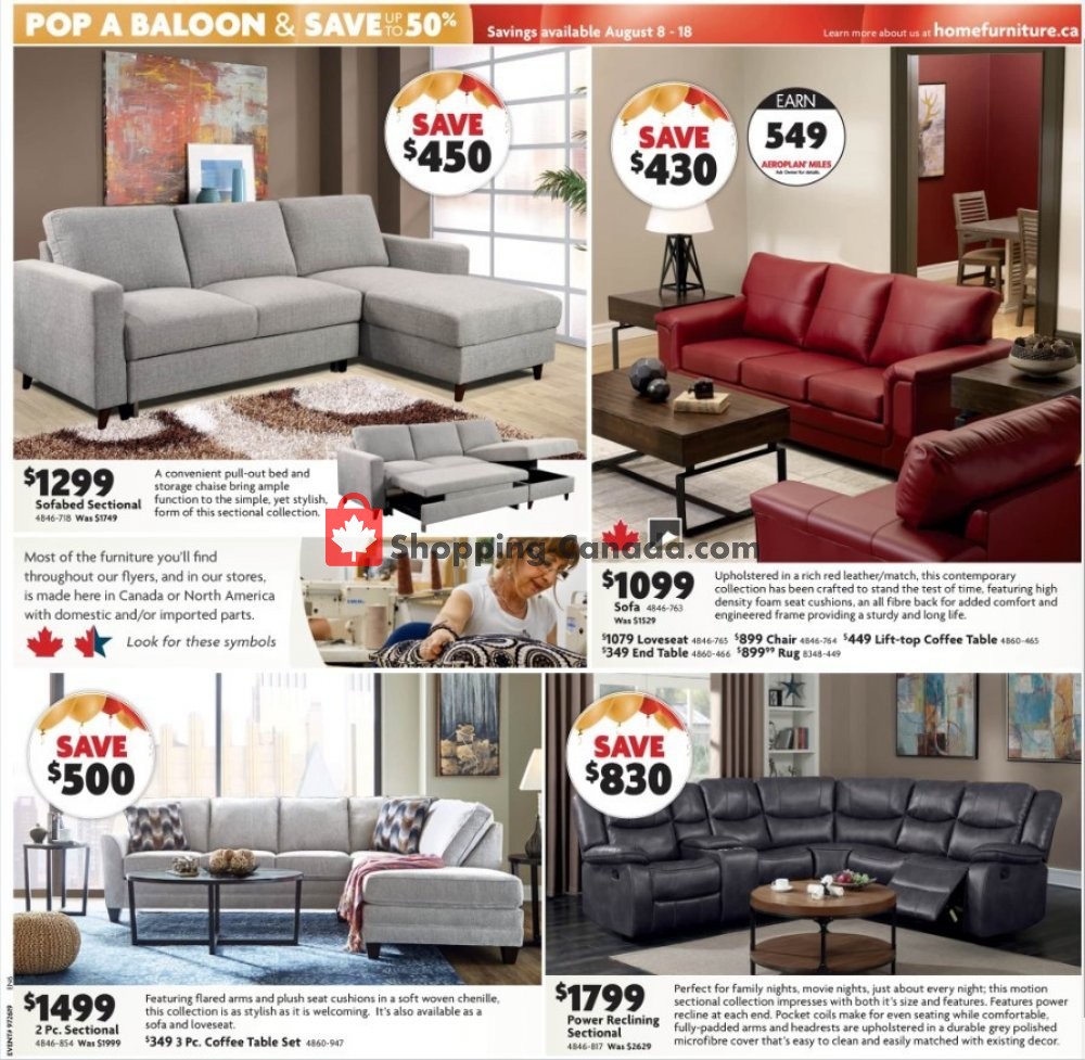 Home Furniture flyer from Thursday August 8, 2019 to Sunday August 18, 2019 - page 3