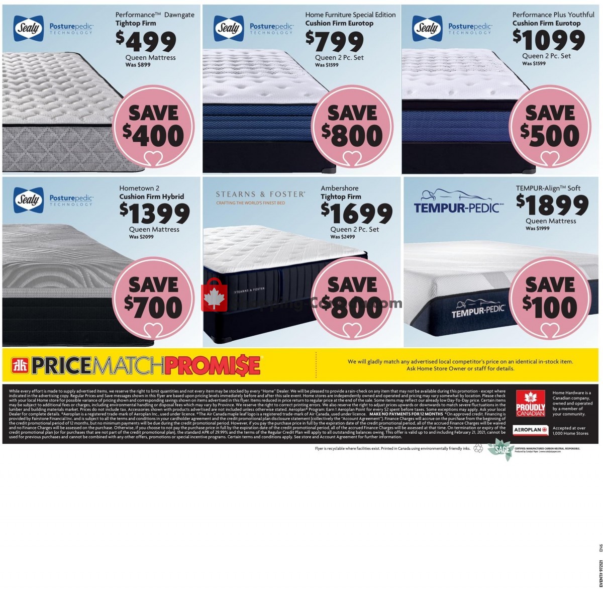 Home Furniture flyer from Thursday February 11, 2021 to Sunday February 21, 2021 - page 8