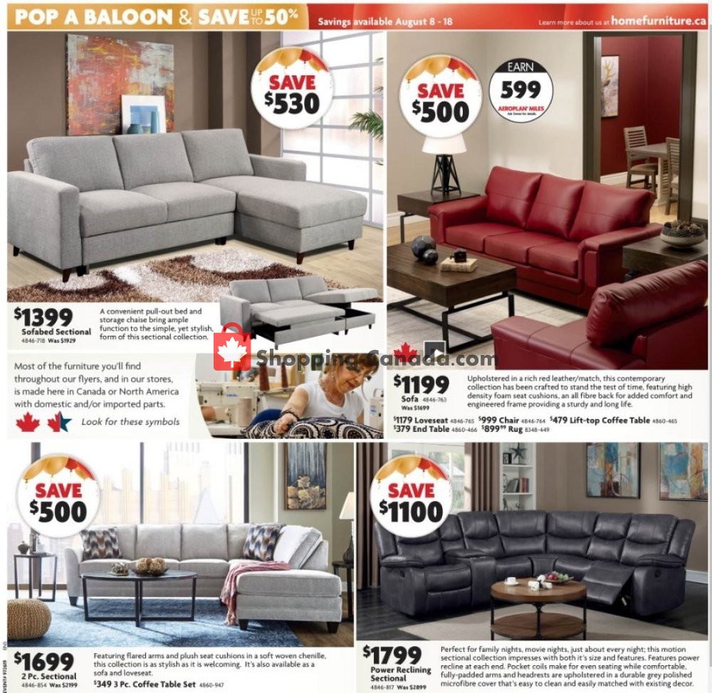 Home Furniture flyer from Thursday August 8, 2019 to Sunday August 18, 2019 - page 3