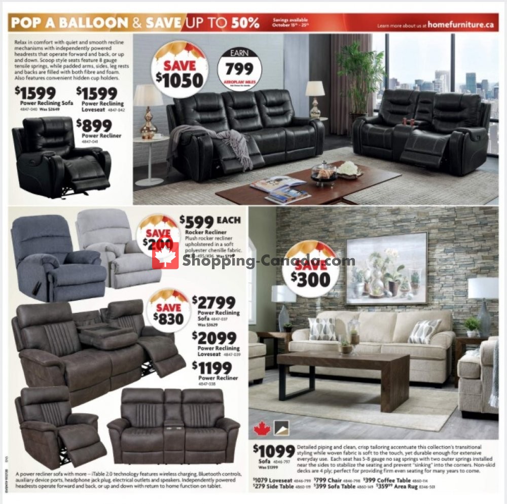 Home Furniture flyer from Thursday October 15, 2020 to Sunday October 25, 2020 - page 3