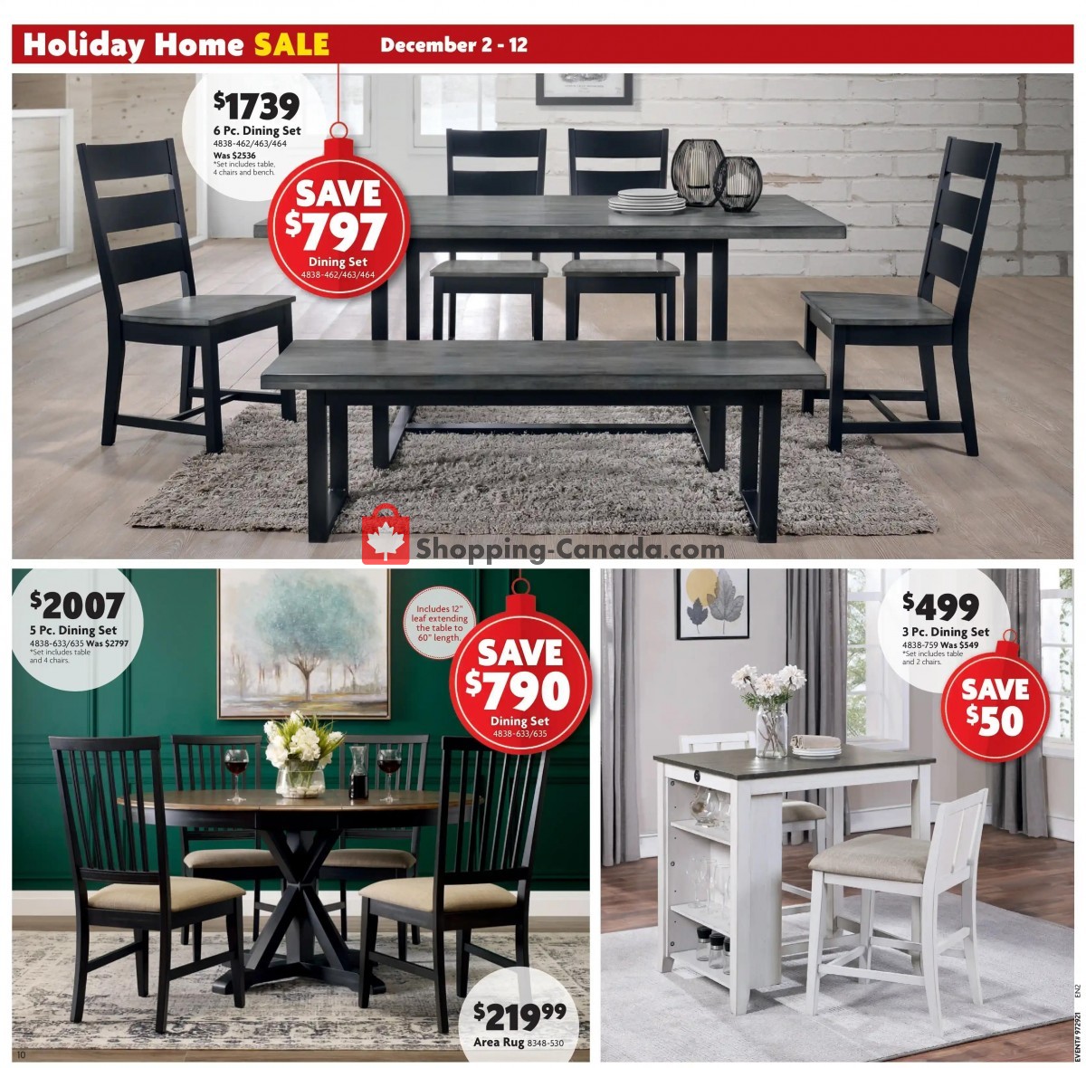 Home Furniture flyer from Thursday December 2, 2021 to Sunday December 12, 2021 - page 10