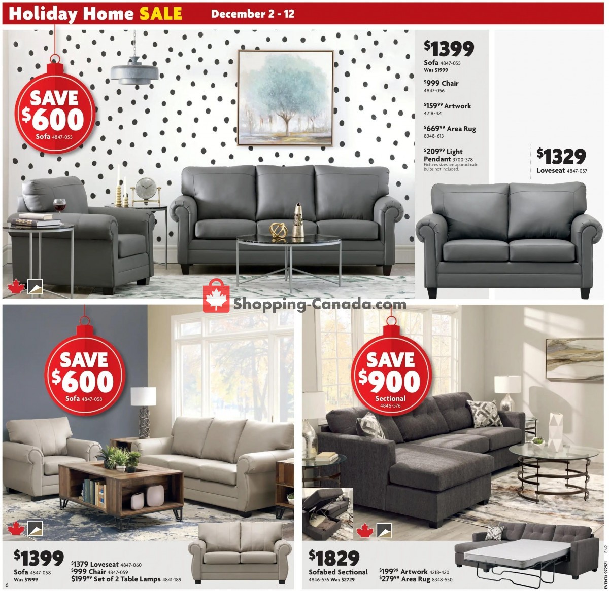 Home Furniture flyer from Thursday December 2, 2021 to Sunday December 12, 2021 - page 6