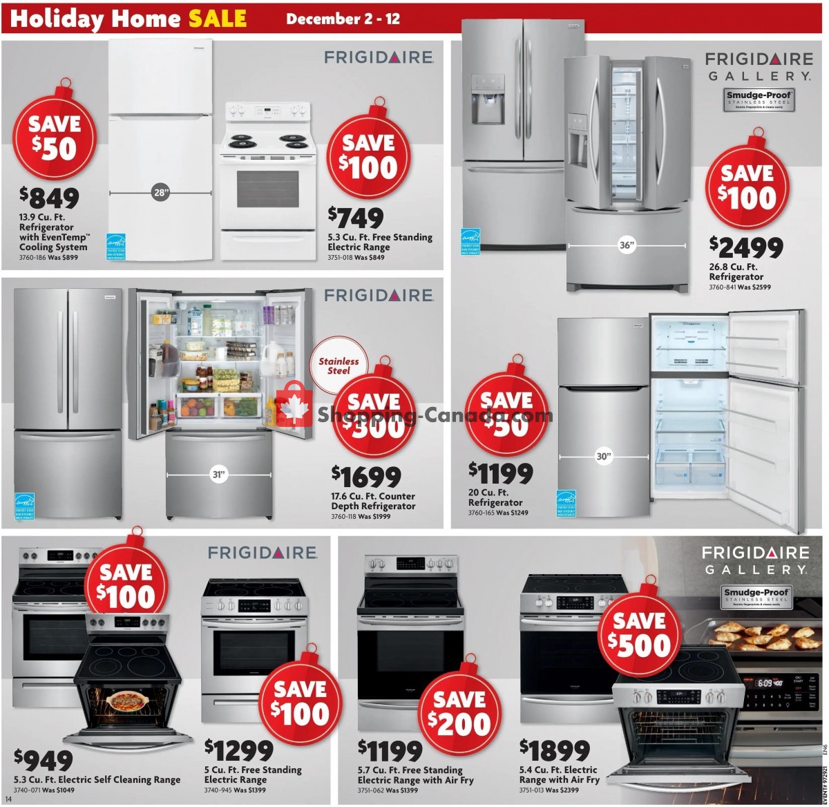 Home Furniture flyer from Thursday December 2, 2021 to Sunday December 12, 2021 - page 14