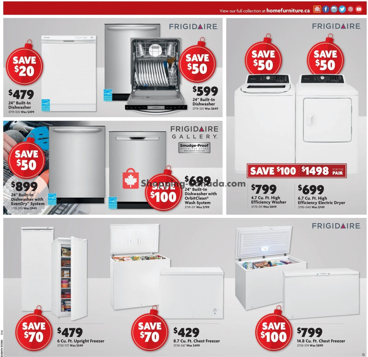 Home Furniture flyer from Thursday December 2, 2021 to Sunday December 12, 2021 - page 15