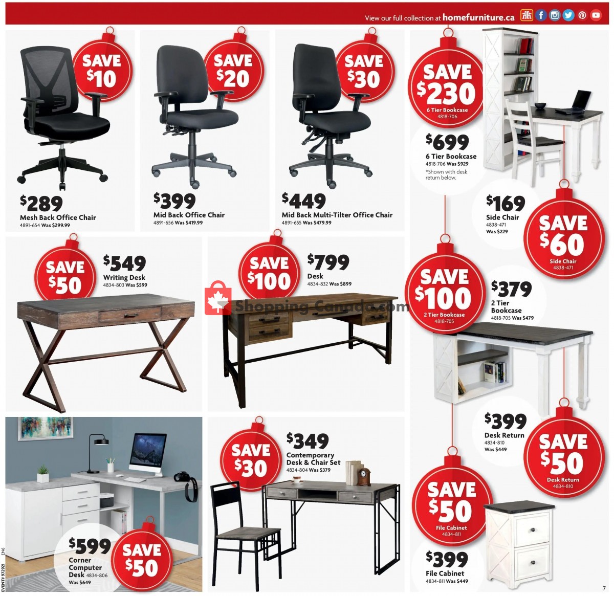 Home Furniture flyer from Thursday December 2, 2021 to Sunday December 12, 2021 - page 7