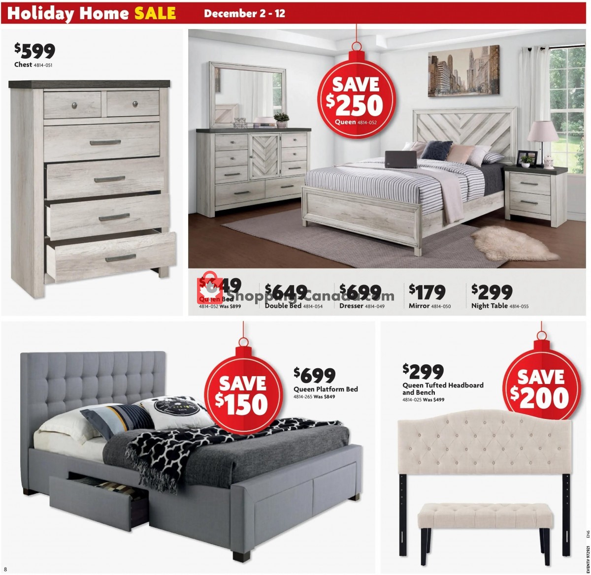 Home Furniture flyer from Thursday December 2, 2021 to Sunday December 12, 2021 - page 8