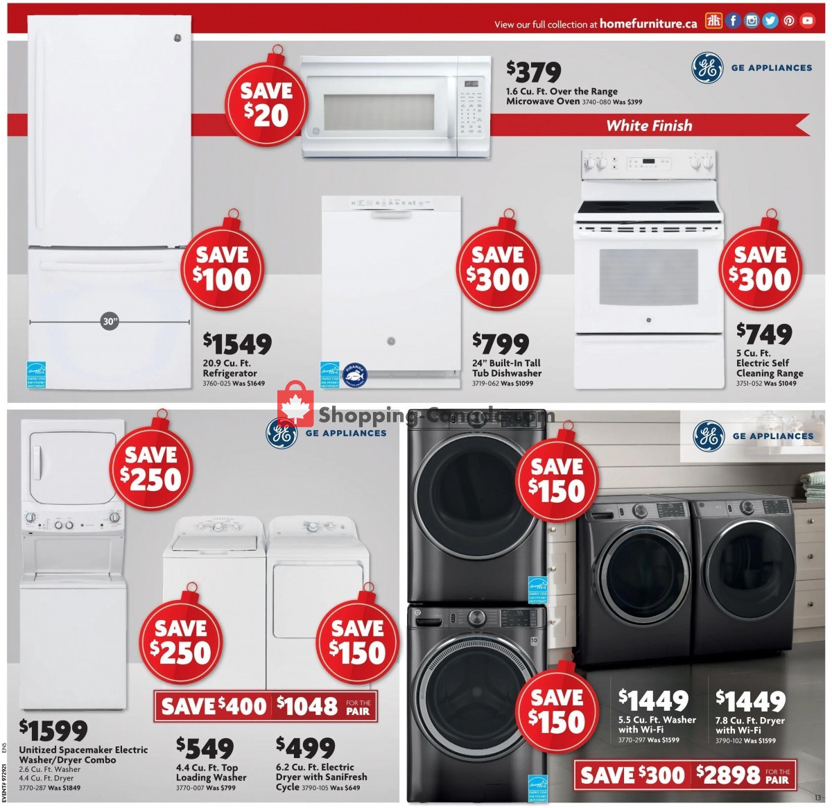 Home Furniture flyer from Thursday December 2, 2021 to Sunday December 12, 2021 - page 13