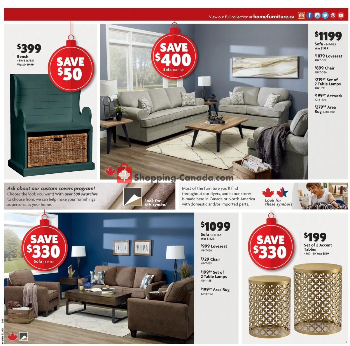 Home Furniture flyer from Thursday December 2, 2021 to Sunday December 12, 2021 - page 3