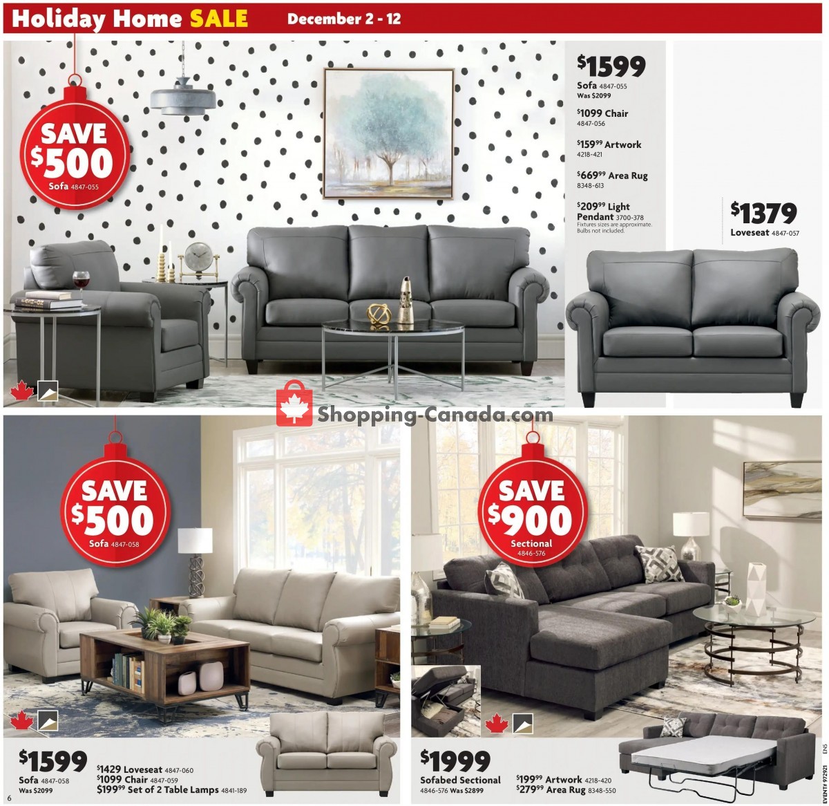Home Furniture flyer from Thursday December 2, 2021 to Sunday December 12, 2021 - page 6