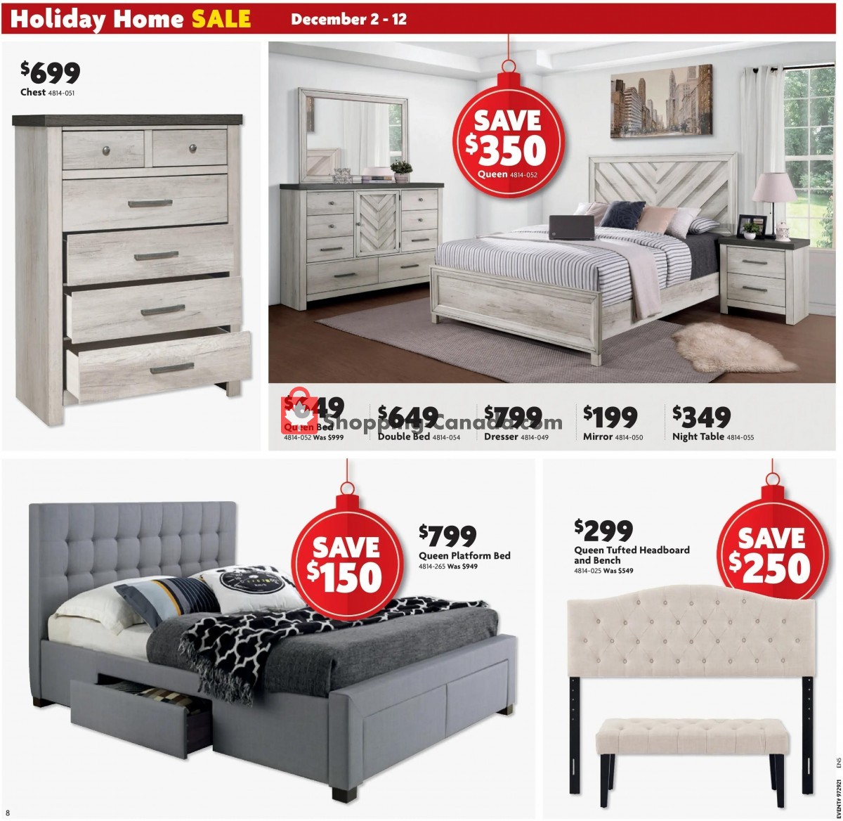 Home Furniture flyer from Thursday December 2, 2021 to Sunday December 12, 2021 - page 8