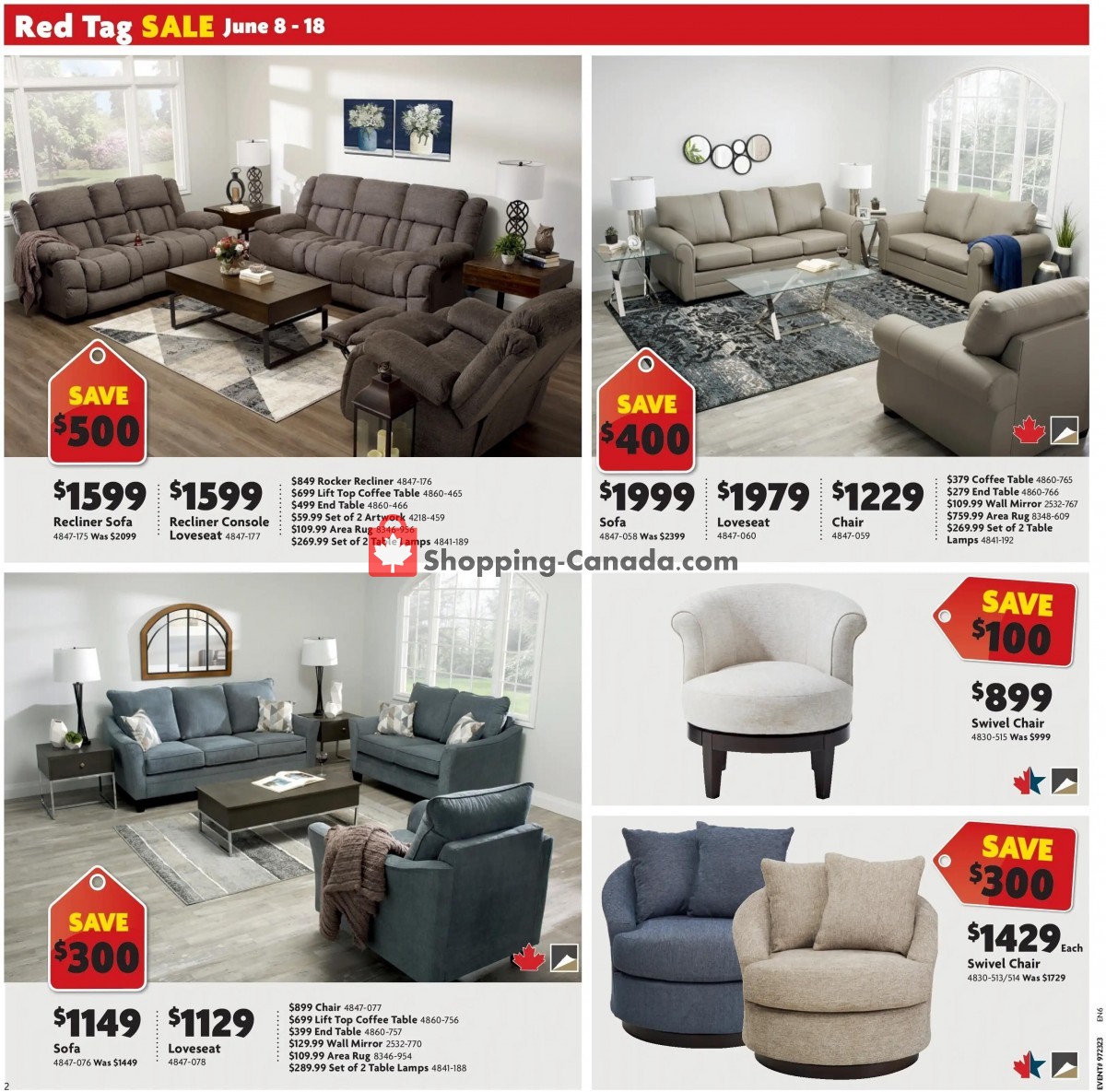 Home Furniture flyer from Thursday June 8, 2023 to Sunday June 18, 2023 - page 2