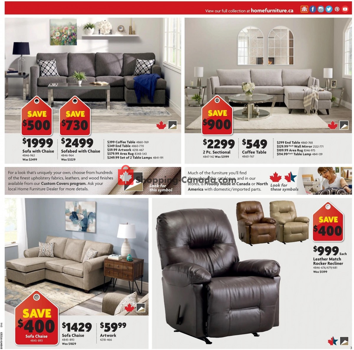 Home Furniture flyer from Thursday June 8, 2023 to Sunday June 18, 2023 - page 3
