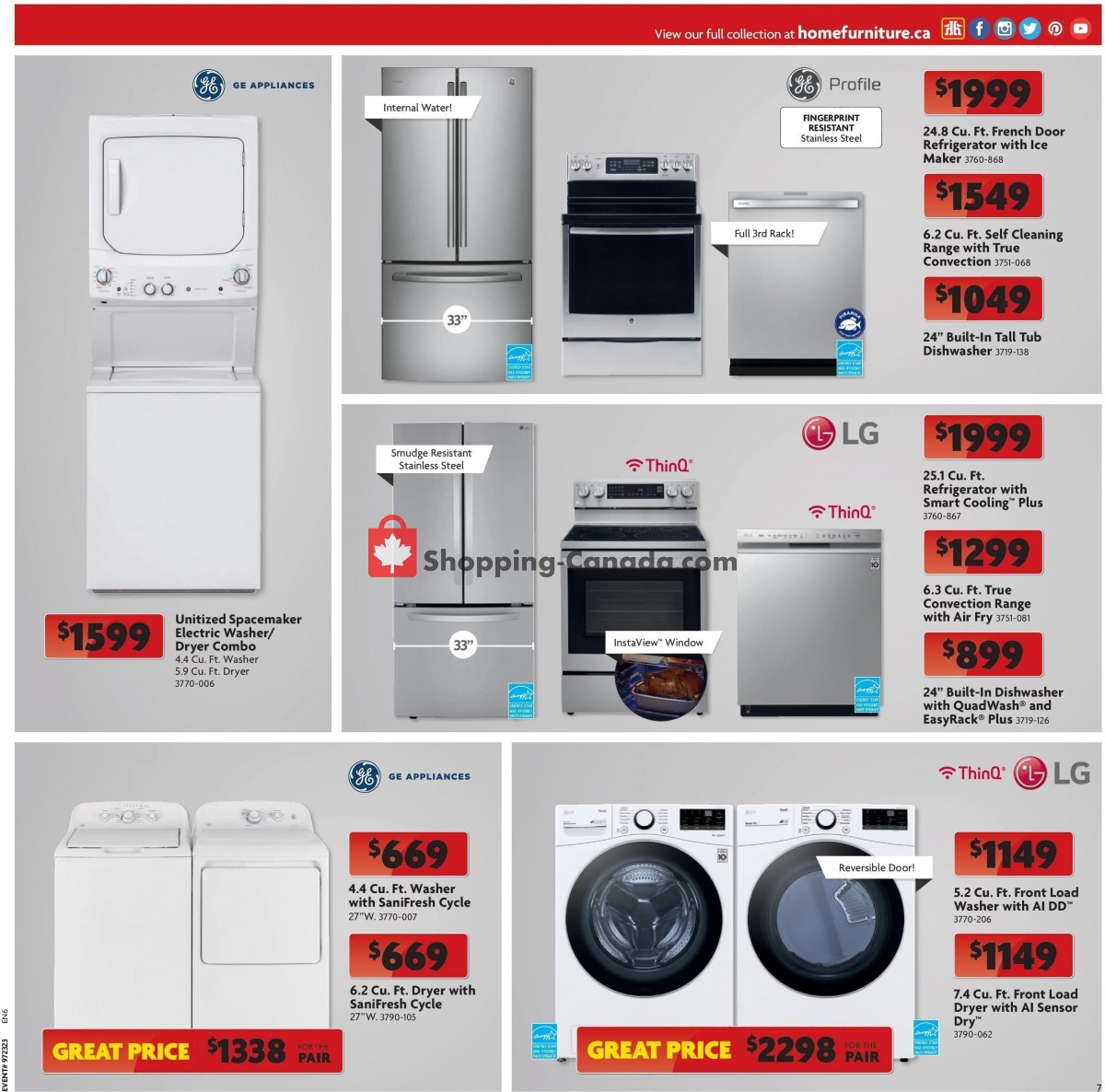 Home Furniture flyer from Thursday June 8, 2023 to Sunday June 18, 2023 - page 7