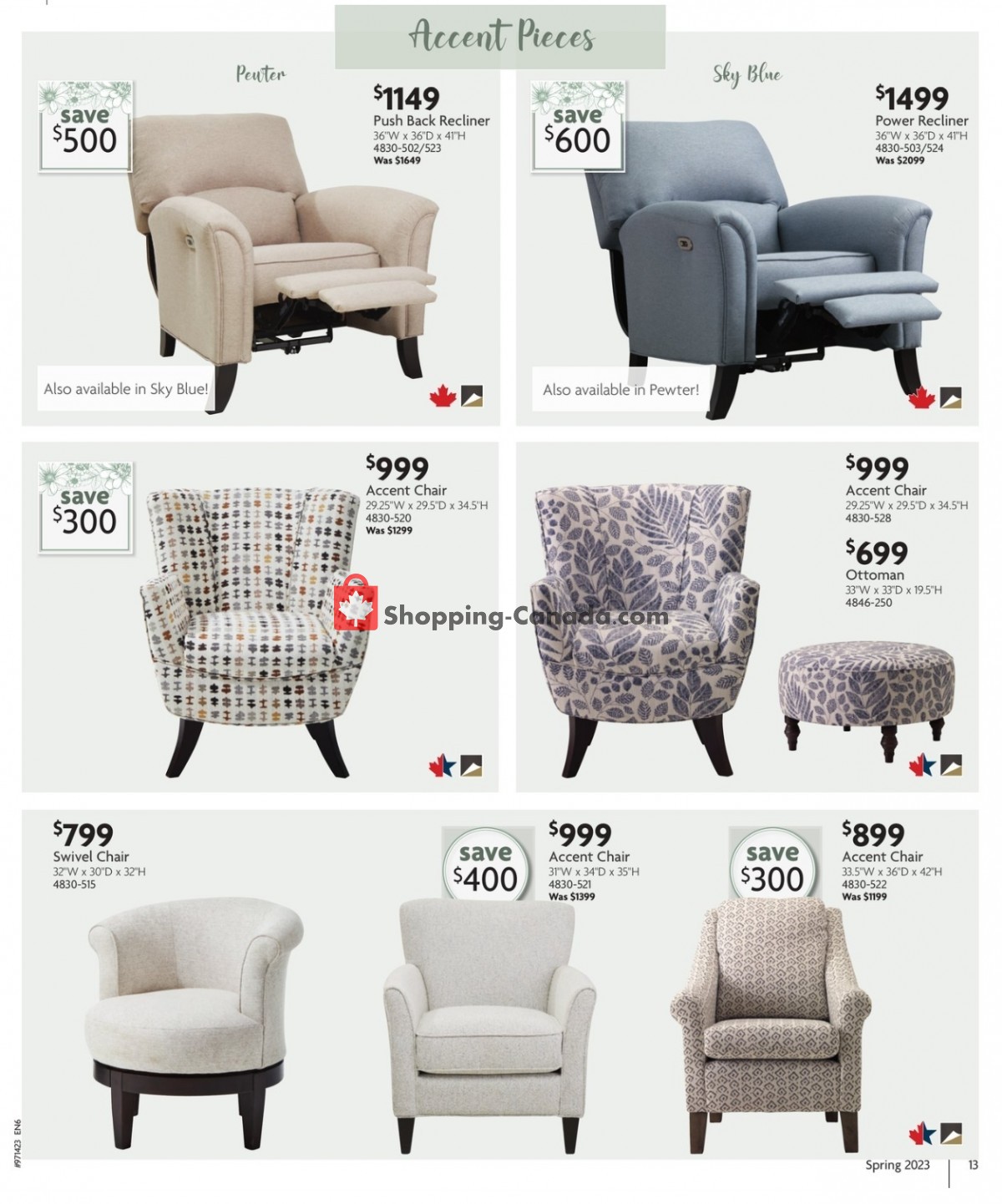 Home Furniture flyer from Thursday April 6, 2023 to Sunday April 30, 2023 - page 13