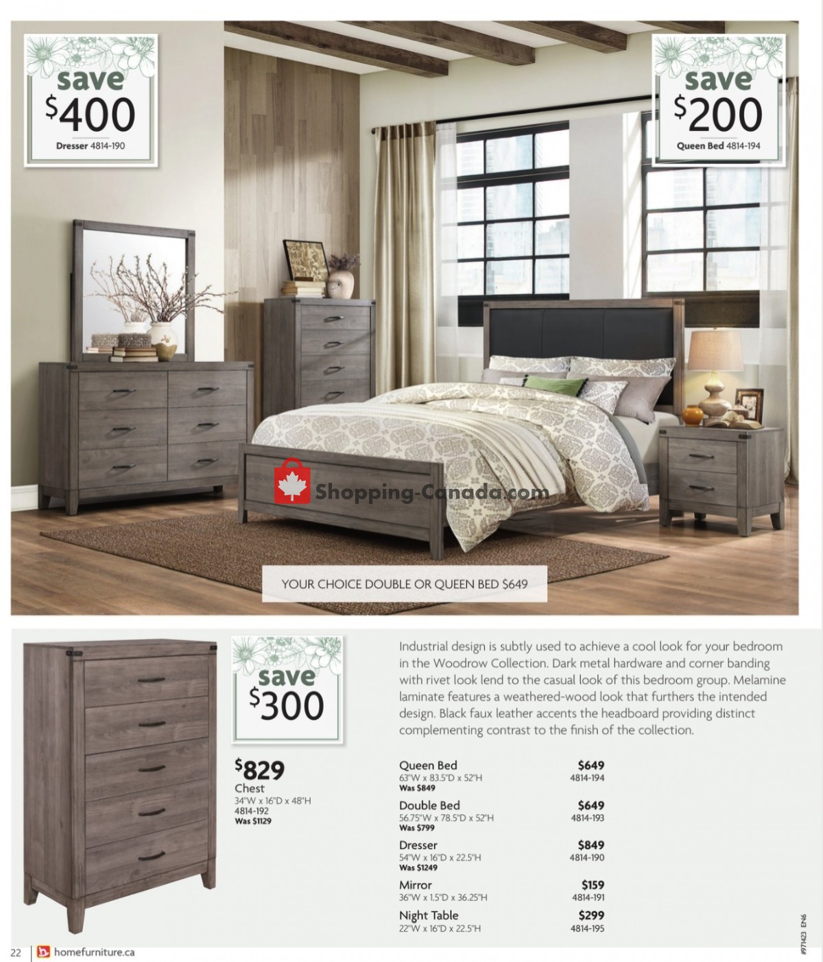 Home Furniture flyer from Thursday April 6, 2023 to Sunday April 30, 2023 - page 22