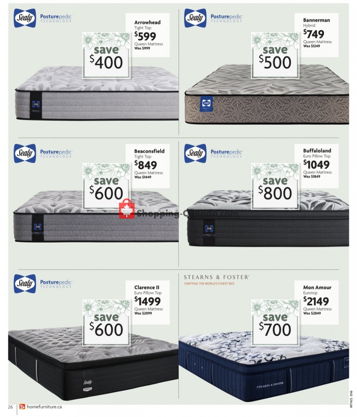 Home Furniture flyer from Thursday April 6, 2023 to Sunday April 30, 2023 - page 26