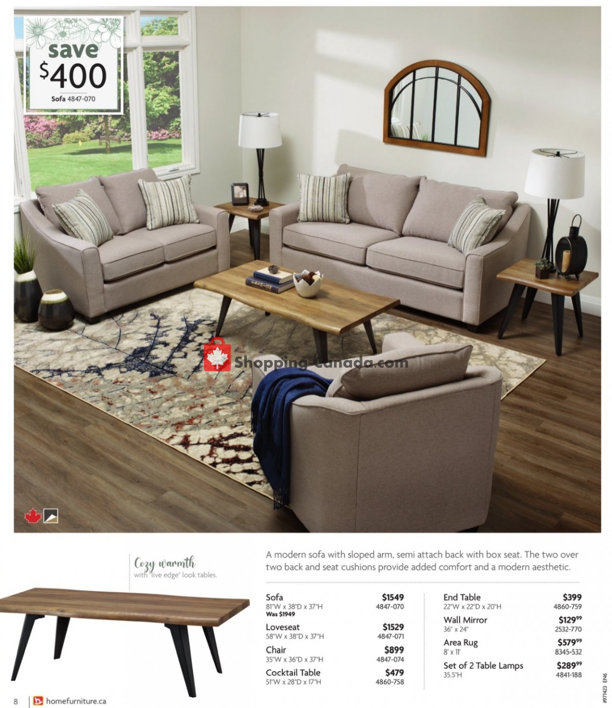 Home Furniture flyer from Thursday April 6, 2023 to Sunday April 30, 2023 - page 8