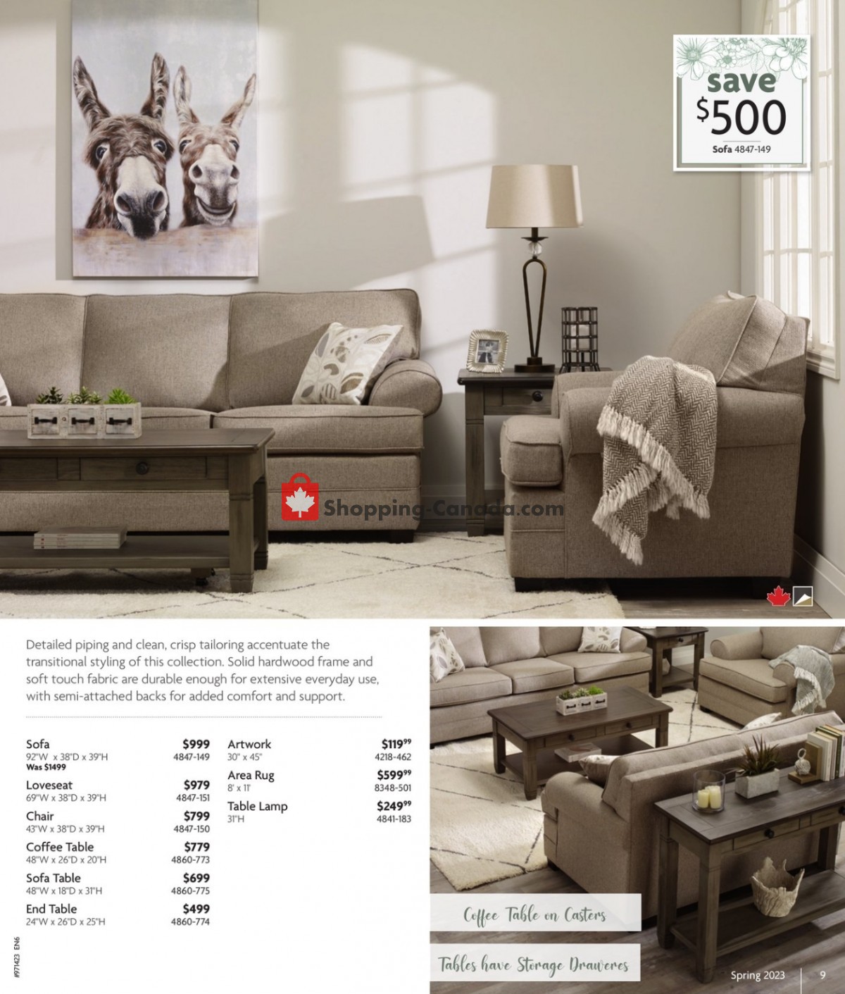 Home Furniture flyer from Thursday April 6, 2023 to Sunday April 30, 2023 - page 9