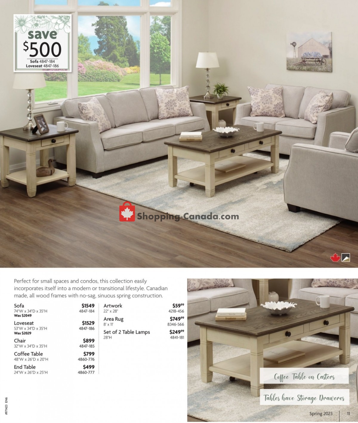 Home Furniture flyer from Thursday April 6, 2023 to Sunday April 30, 2023 - page 11