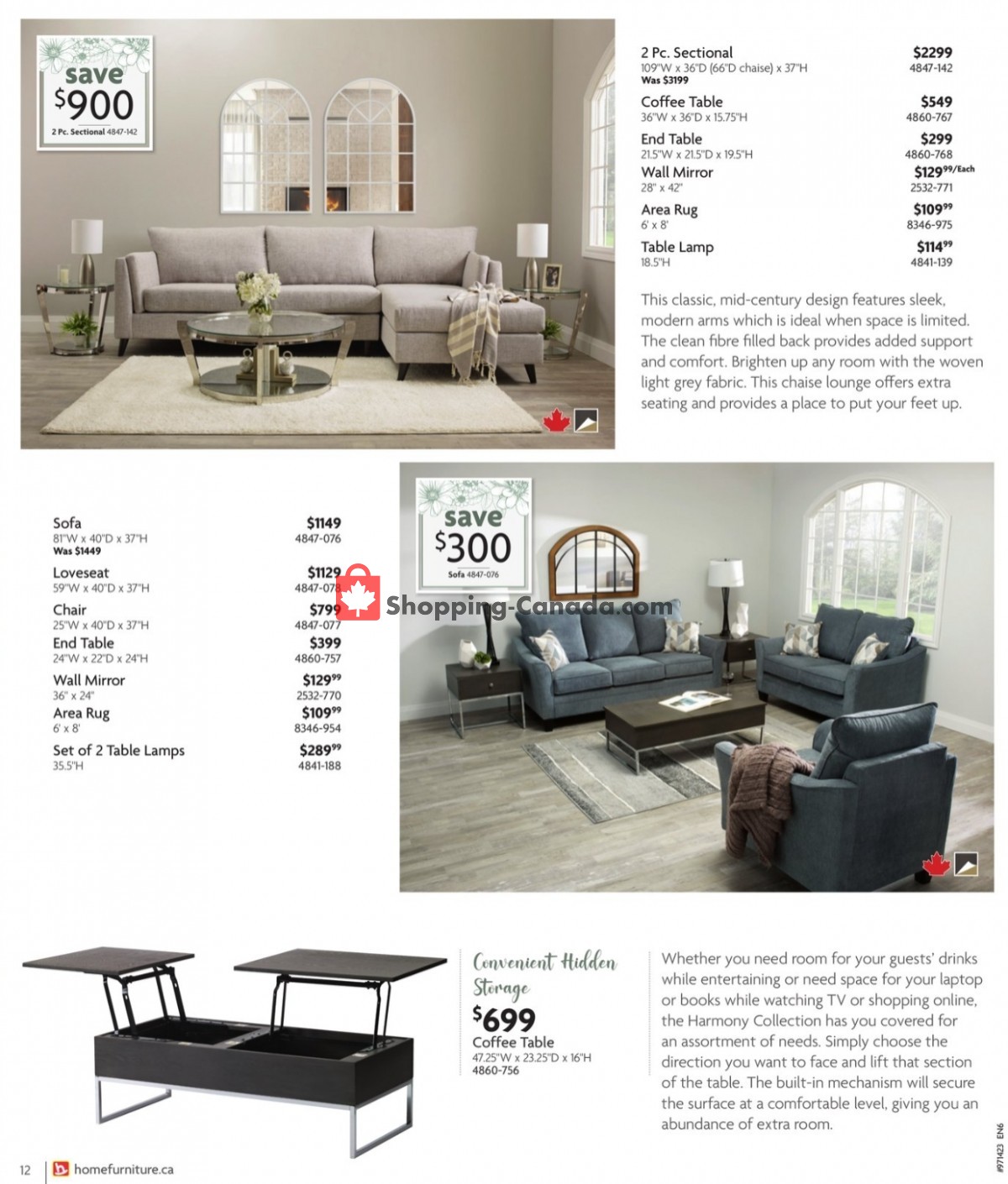 Home Furniture flyer from Thursday April 6, 2023 to Sunday April 30, 2023 - page 12