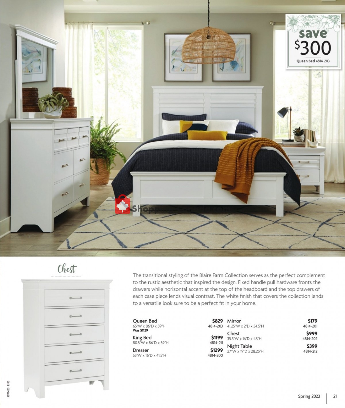 Home Furniture flyer from Thursday April 6, 2023 to Sunday April 30, 2023 - page 21