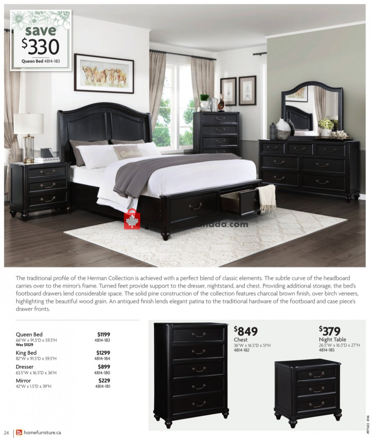 Home Furniture flyer from Thursday April 6, 2023 to Sunday April 30, 2023 - page 24