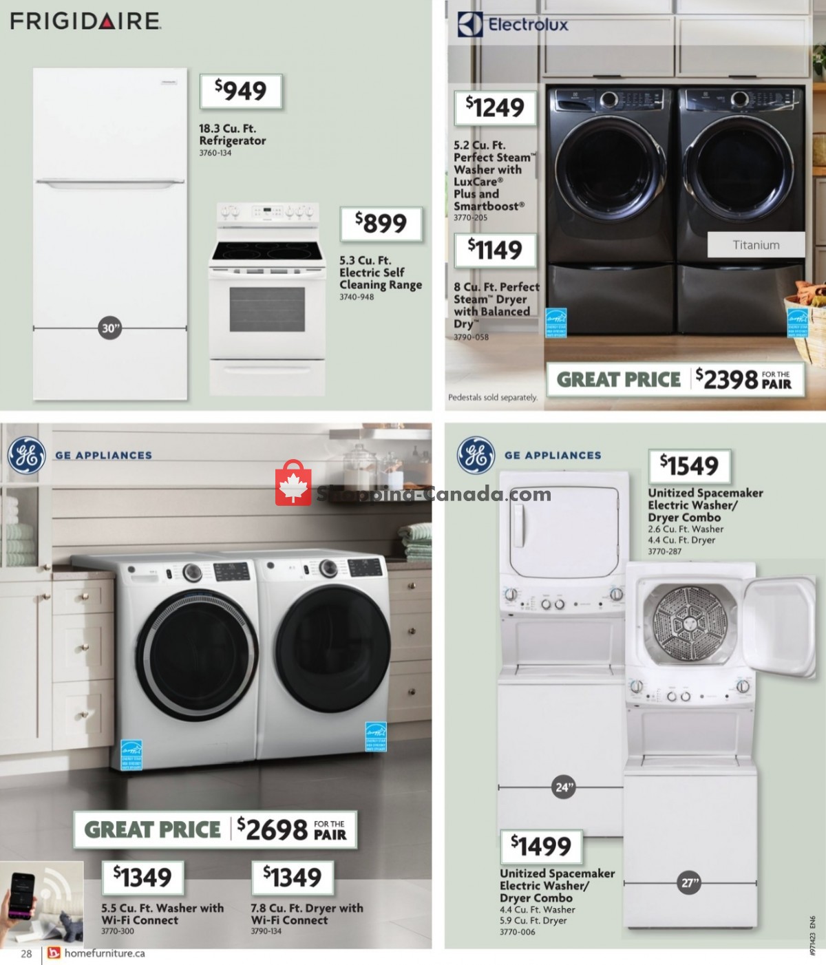 Home Furniture flyer from Thursday April 6, 2023 to Sunday April 30, 2023 - page 28