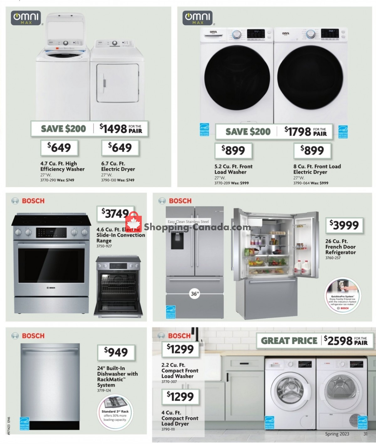 Home Furniture flyer from Thursday April 6, 2023 to Sunday April 30, 2023 - page 31