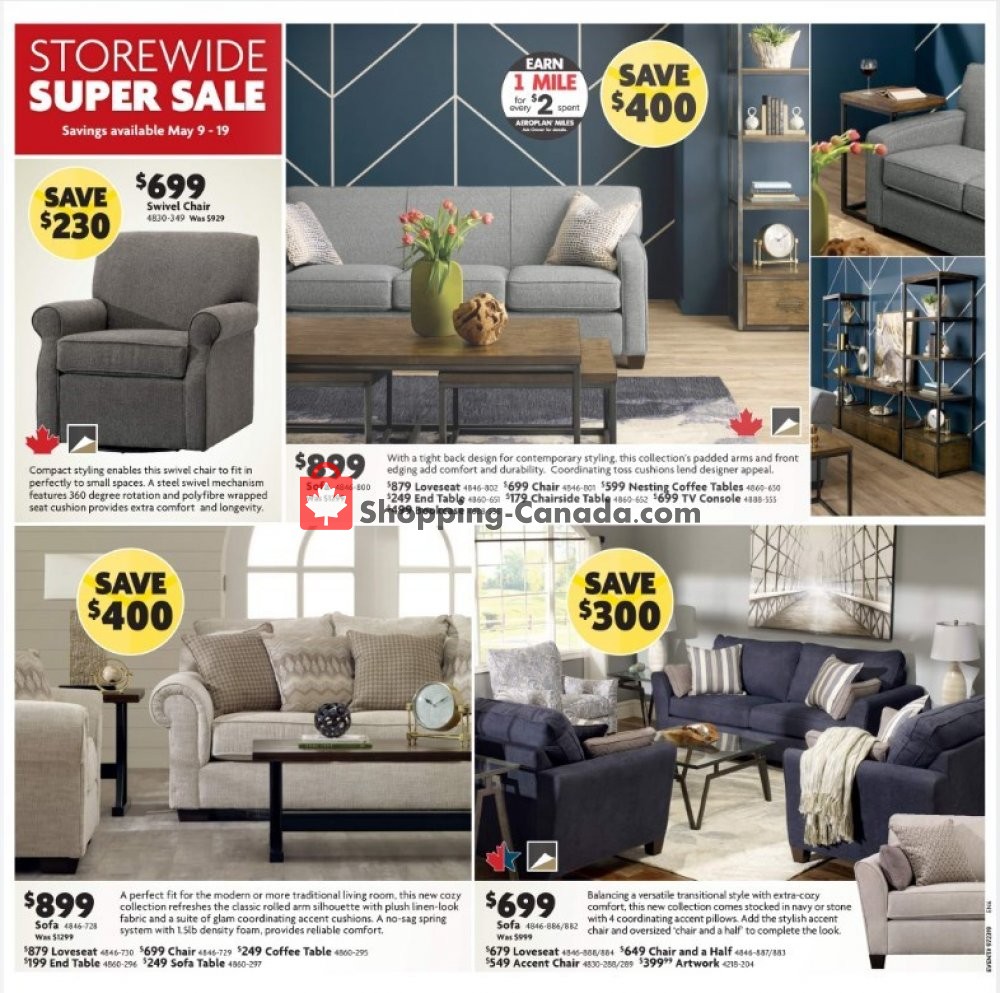 Home Furniture flyer from Thursday May 9, 2019 to Sunday May 19, 2019 - page 2