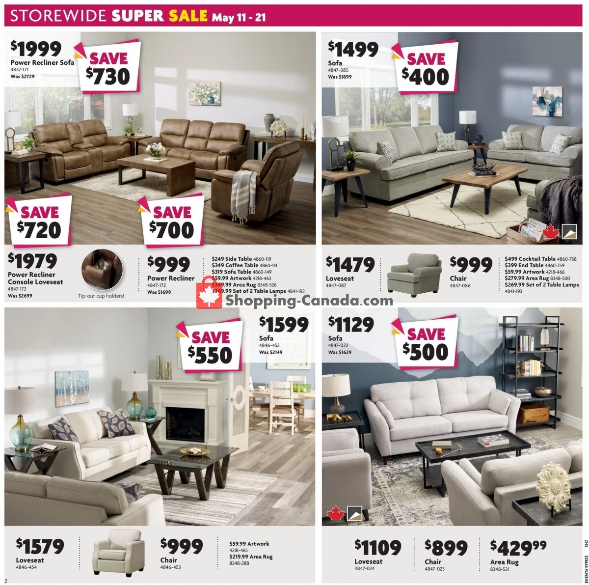 Home Furniture flyer from Thursday May 11, 2023 to Sunday May 21, 2023 - page 2
