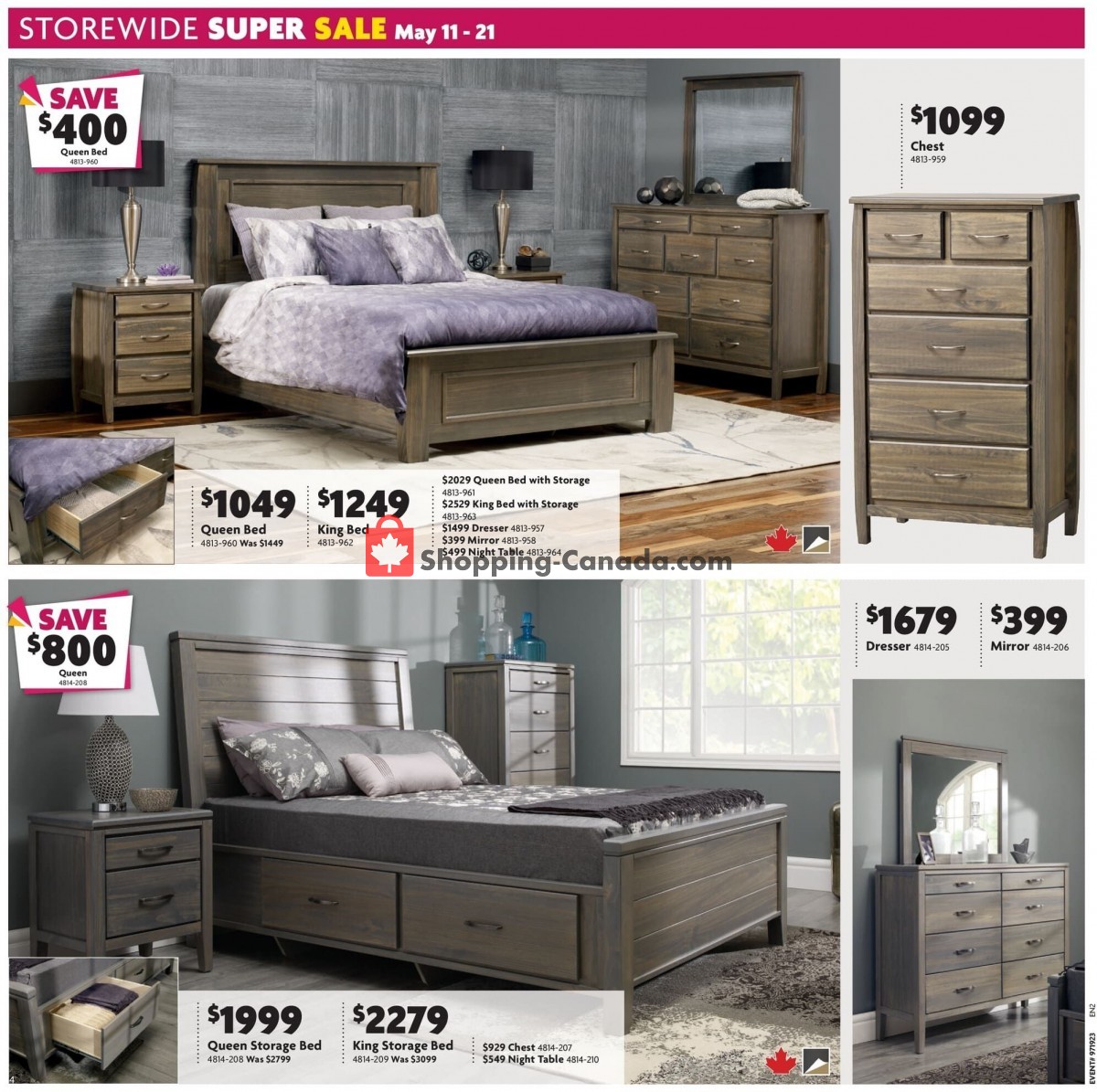 Home Furniture flyer from Thursday May 11, 2023 to Sunday May 21, 2023 - page 4