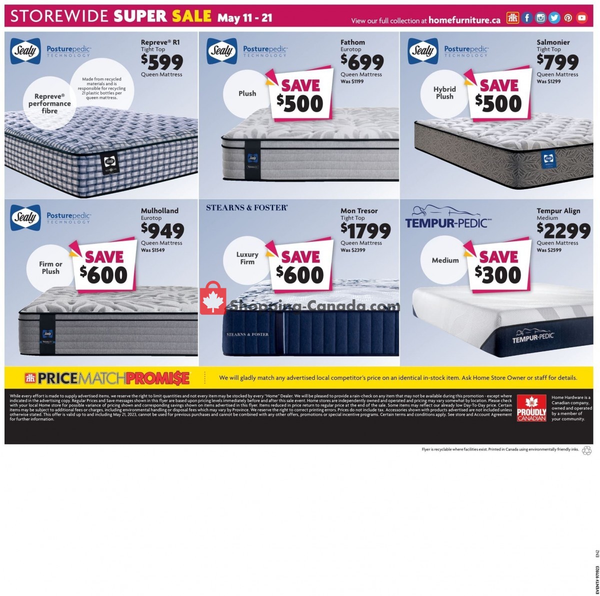 Home Furniture flyer from Thursday May 11, 2023 to Sunday May 21, 2023 - page 8