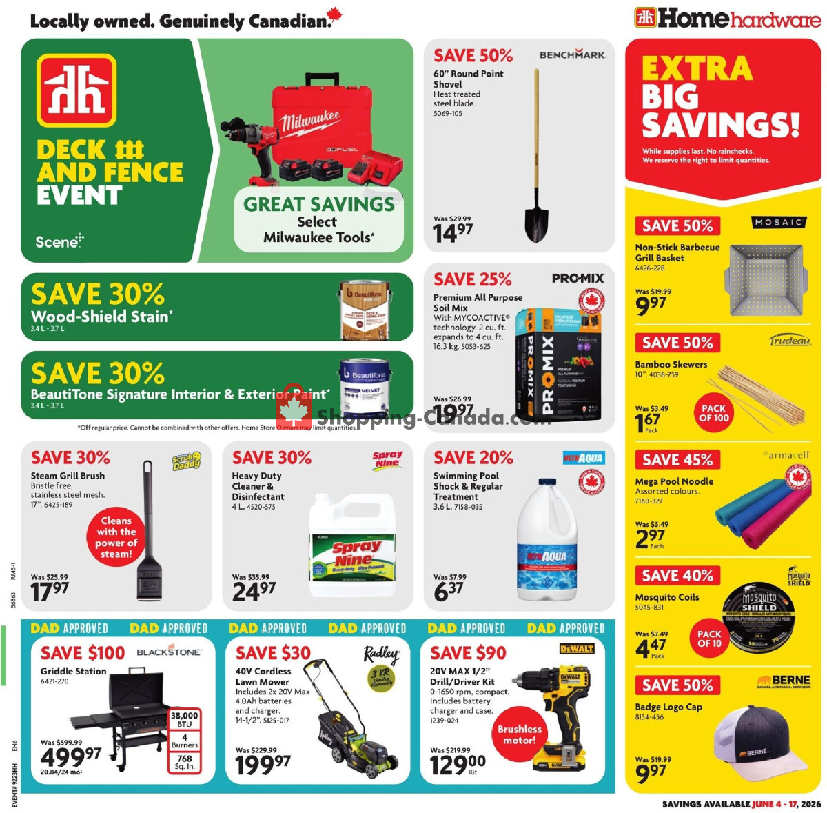 Home Hardware flyer from Thursday June 4, 2026 to Wednesday June 17, 2026 - page 1