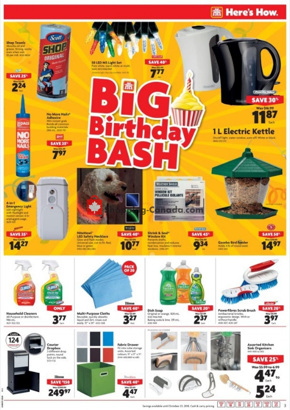 Home Hardware flyer from Wednesday October 17, 2018 to Tuesday October 23, 2018 - page 3