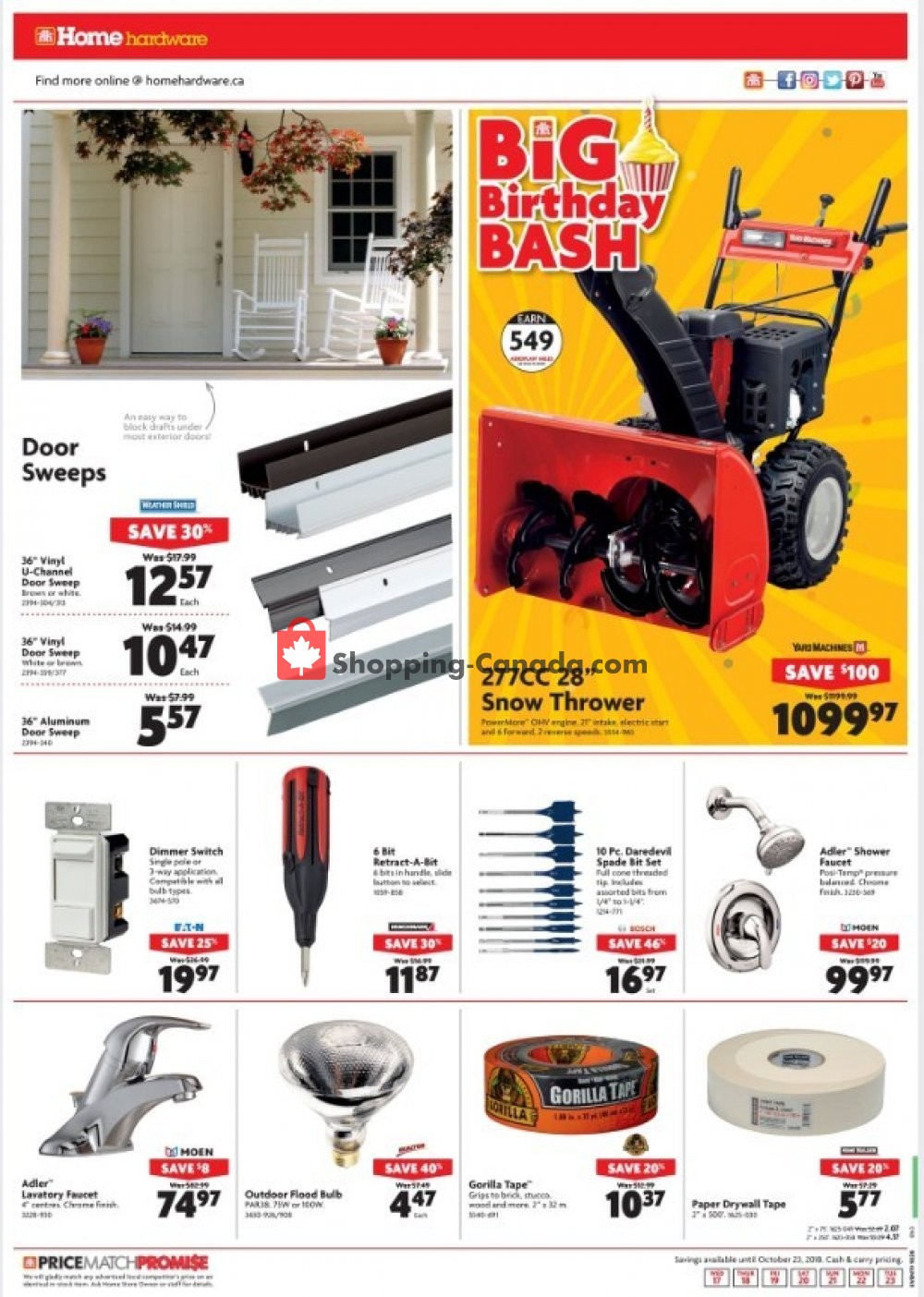 Home Hardware flyer from Wednesday October 17, 2018 to Tuesday October 23, 2018 - page 8