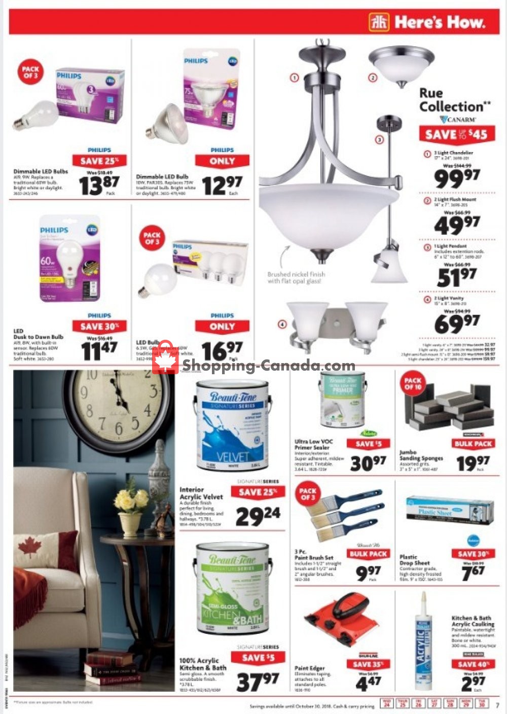 Home Hardware flyer from Wednesday October 24, 2018 to Tuesday October 30, 2018 - page 7