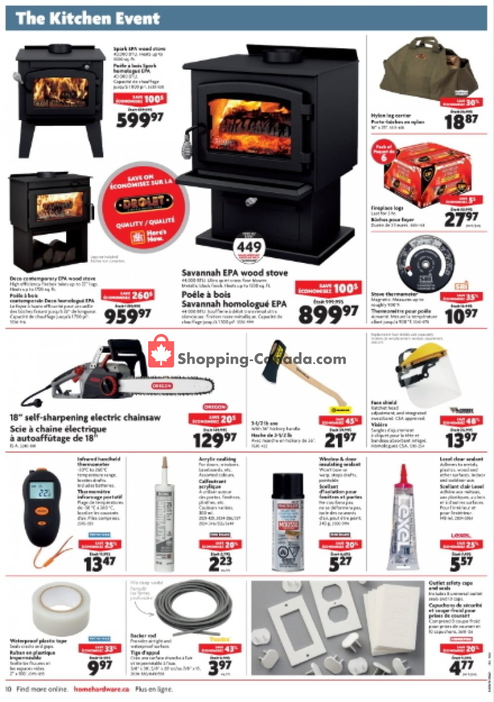 Home Hardware flyer from Wednesday October 3, 2018 to Tuesday October 9, 2018 - page 10