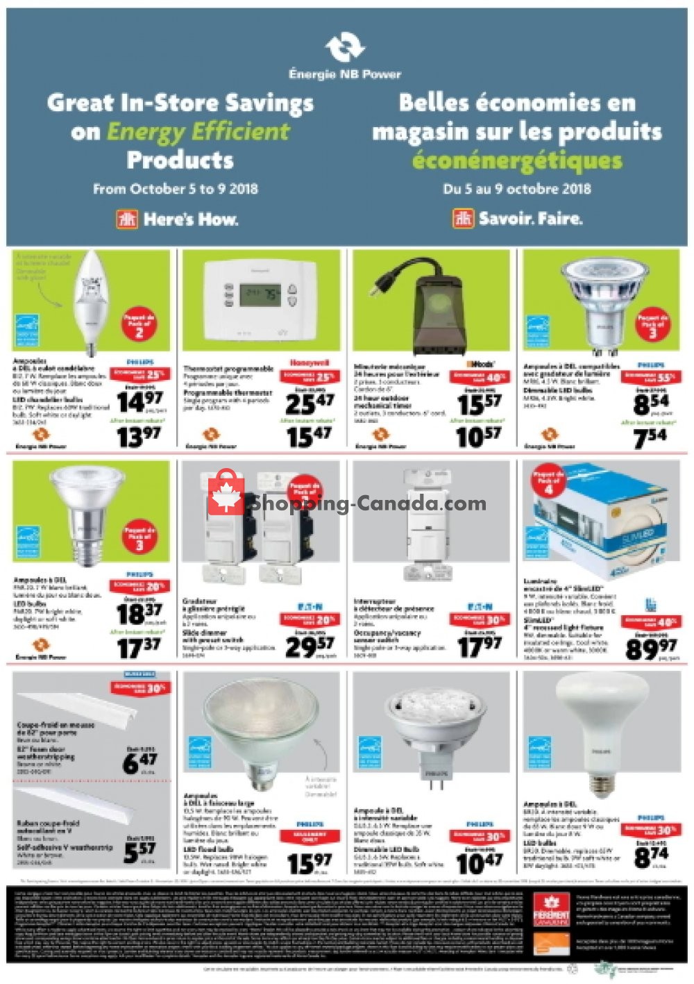 Home Hardware flyer from Wednesday October 3, 2018 to Tuesday October 9, 2018 - page 11