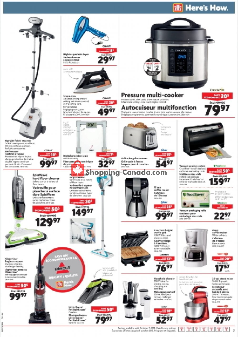 Home Hardware flyer from Wednesday October 3, 2018 to Tuesday October 9, 2018 - page 3