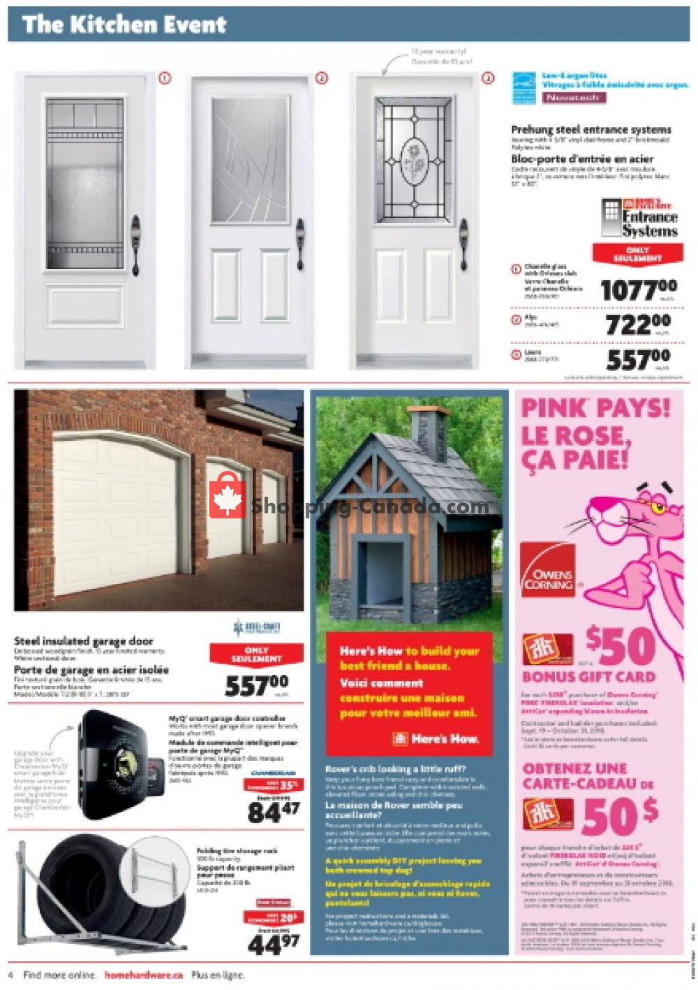 Home Hardware flyer from Wednesday October 3, 2018 to Tuesday October 9, 2018 - page 4