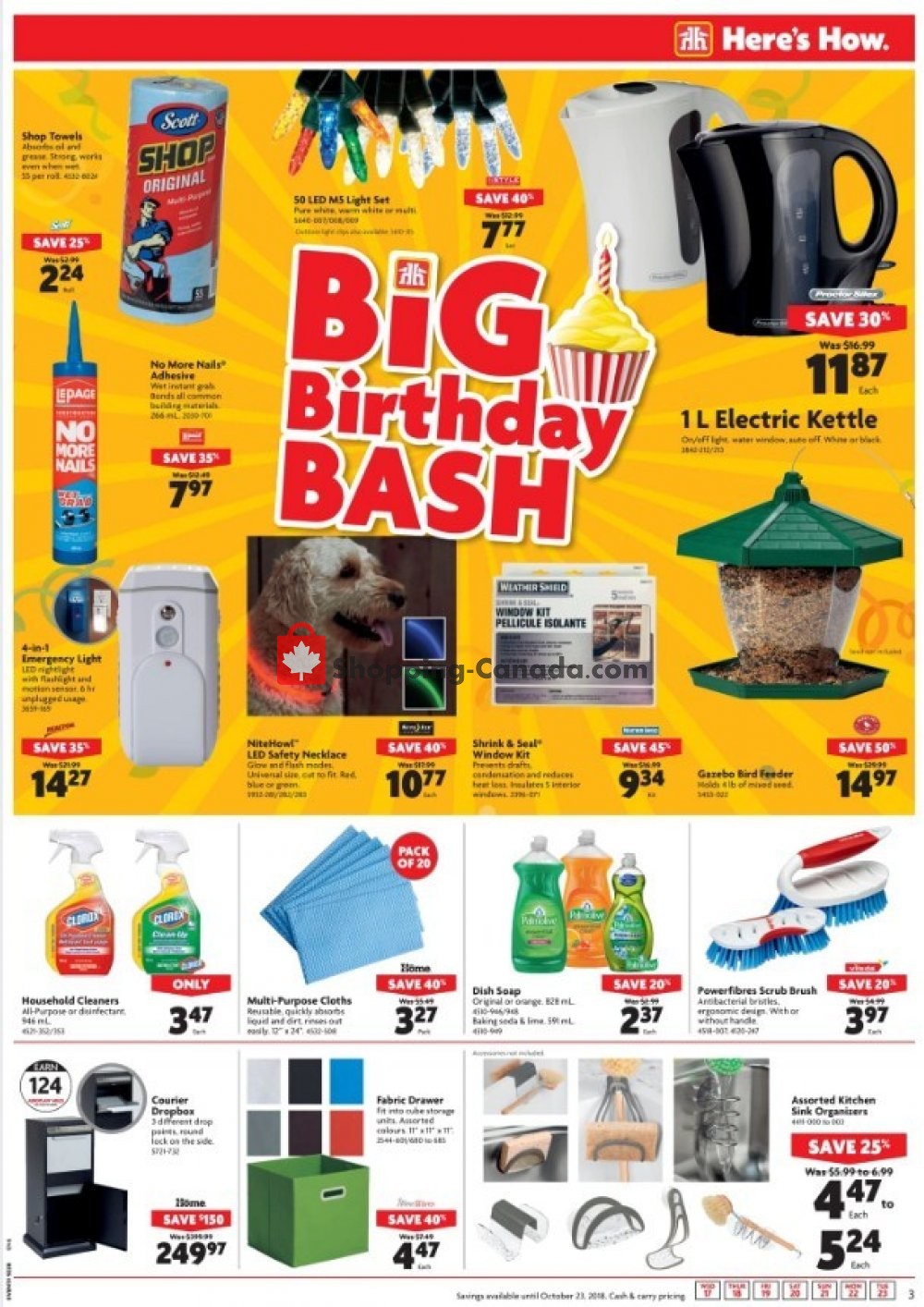 Home Hardware flyer from Wednesday October 17, 2018 to Tuesday October 23, 2018 - page 3
