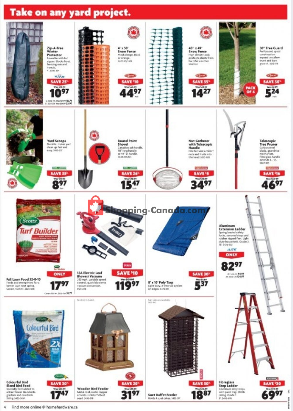 Home Hardware flyer from Wednesday October 17, 2018 to Tuesday October 23, 2018 - page 4