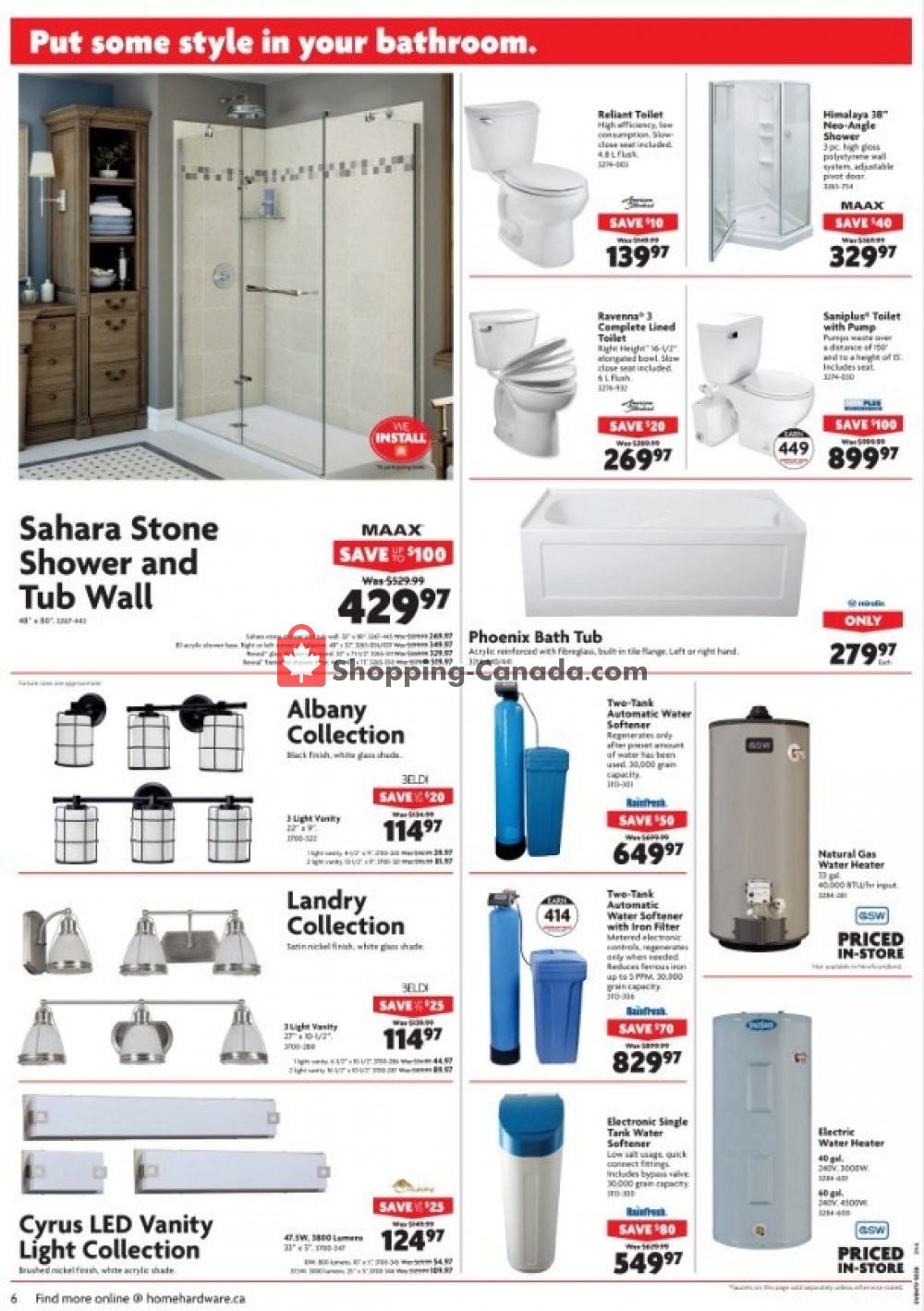 Home Hardware flyer from Wednesday October 17, 2018 to Tuesday October 23, 2018 - page 6