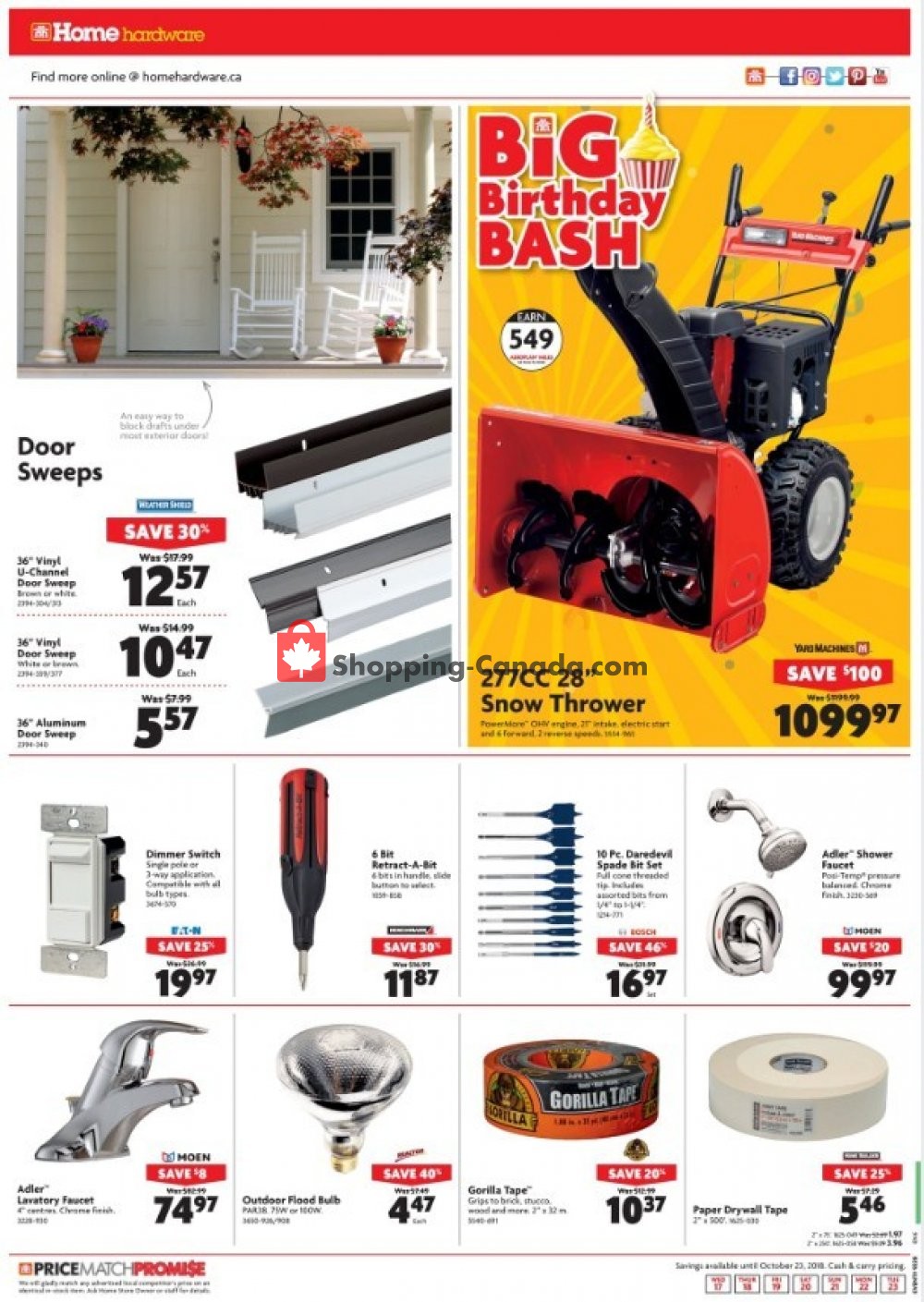 Home Hardware flyer from Wednesday October 17, 2018 to Tuesday October 23, 2018 - page 8